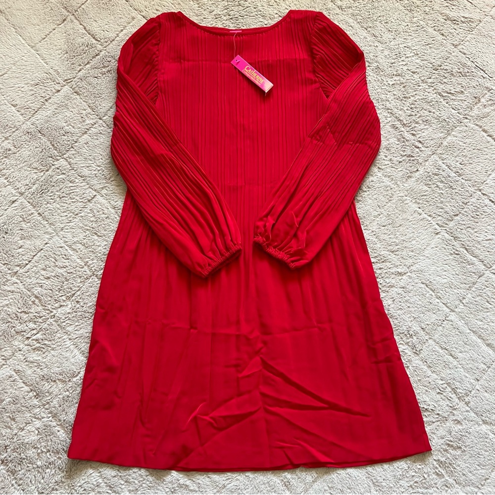 NWT Catherine Malandrino Midi Dress Old Money Wedding Guest Formal Preppy Sz S